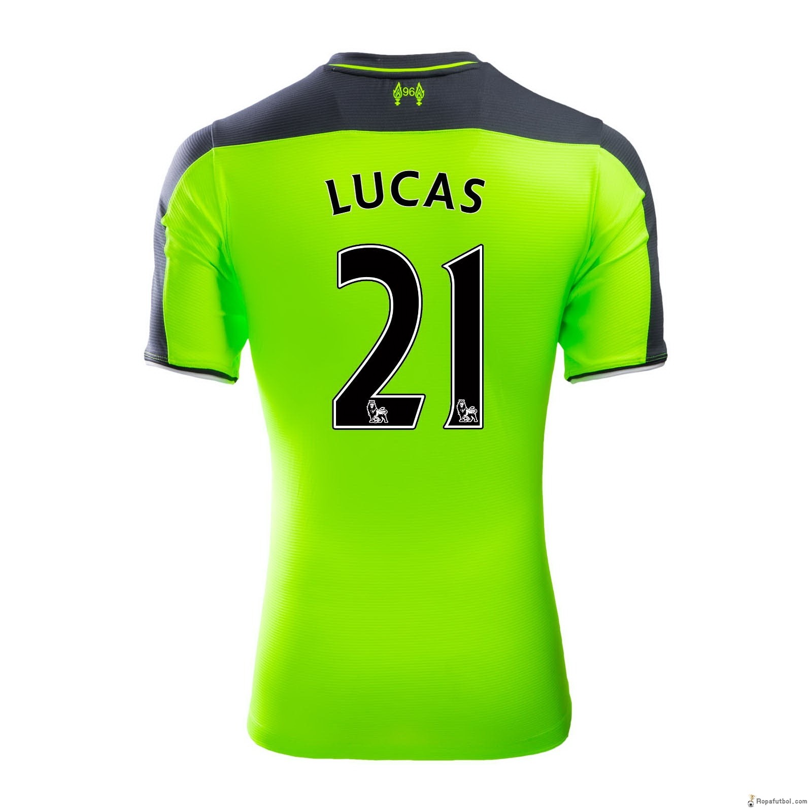 Camiseta Liverpool Replica Tercera Ropa Lucas 2016/17 Verde